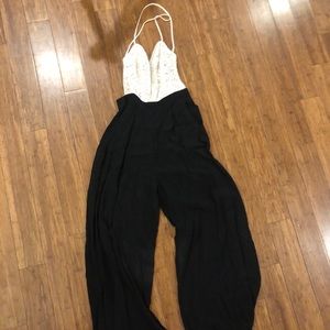 Lace top jumpsuit